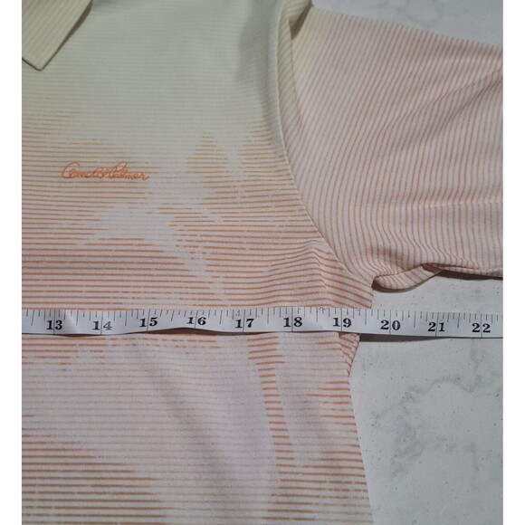 Arnold Palmer 95 Golf Polo Large Palm Trees Gradient Yellow White Black Gradient - Picture 3 of 12